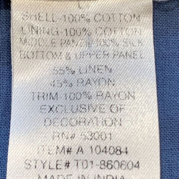 Vintage 90s Denim Jacket Pink Trim Medium Wash Floral Printed Shacket Large - Picture 12 of 15